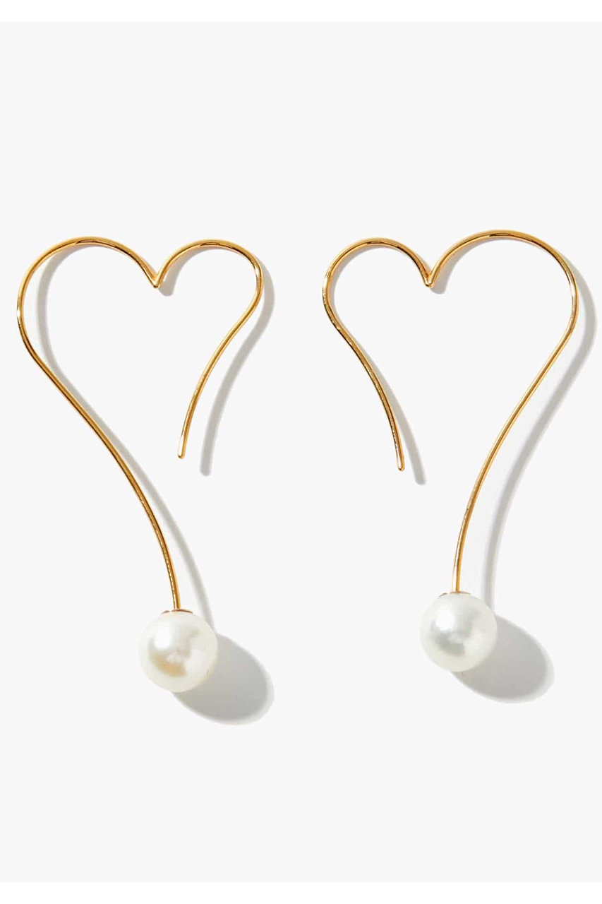 アルティーダ ウード/ARTIDA OUDのphilia アコヤパール ハートライン ピアス(ホワイト/1225310100610000)