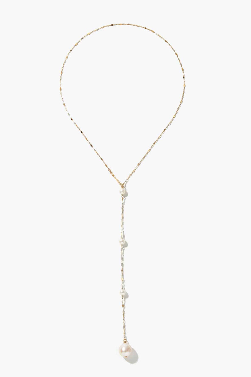 ARTIDA OUD philia K10 アコヤパール ラリアット ネックレス (ホワイト, one size) アルティーダ ウード ELLE SHOP ARTIDA OUD philia K10 アコヤパール ラリアット ネックレス (ホワイト, one size) アルティーダ ウード ELLE SHOP