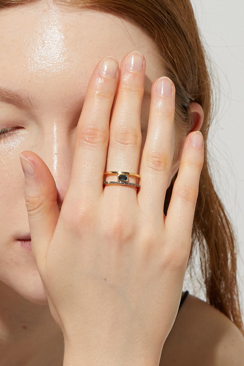 アルティーダウード ロンドンブルートパーズ パヴェダイヤモンド リング 11号 elafonisi] ロンドンブルートパーズ パヴェダイヤモンド リング