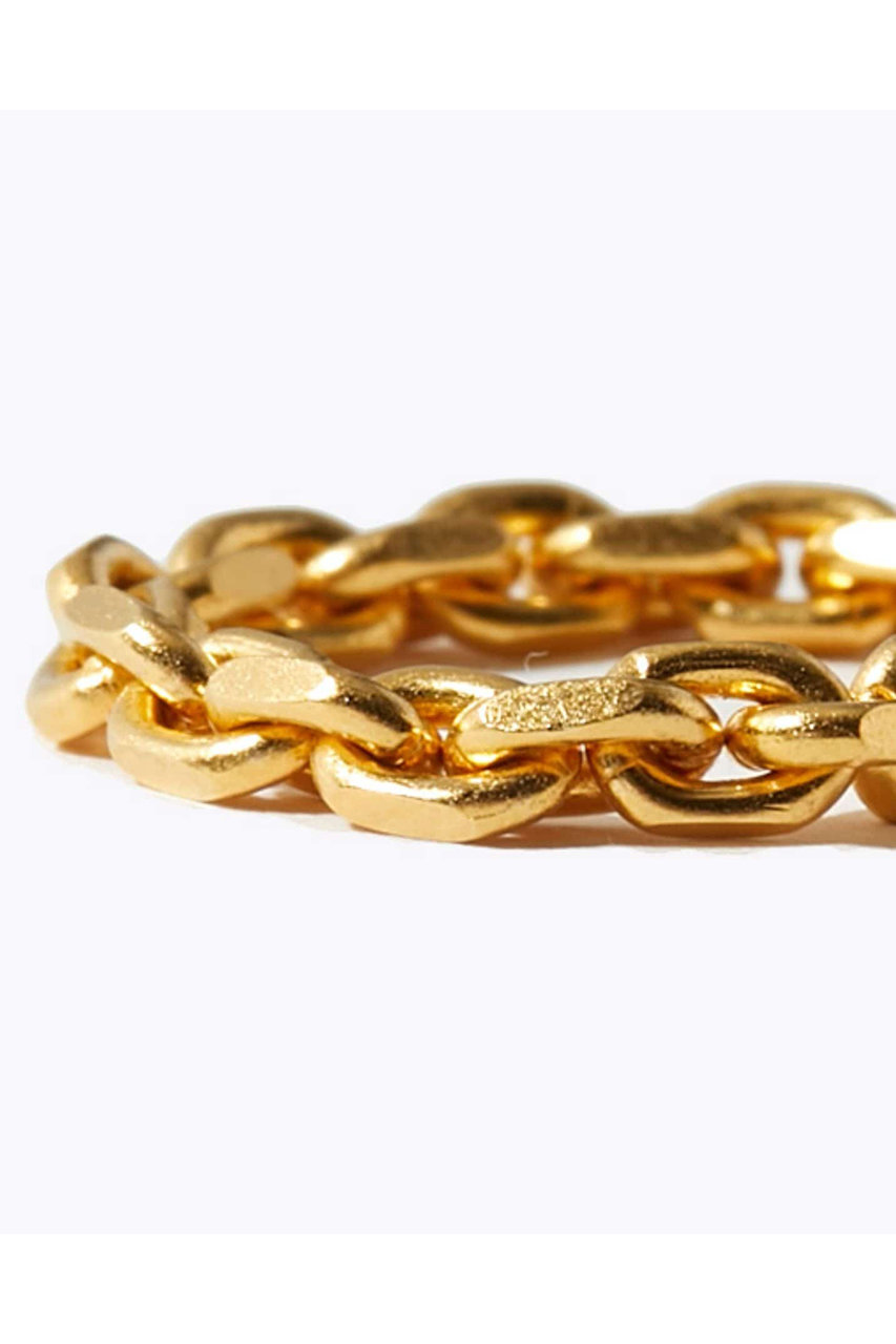 ARTIDA OUD ストーン付きチェーンリング 約4.5cm ARTIDA OUD(アルティーダ ウード)｜ancient マット ケーブルチェーン