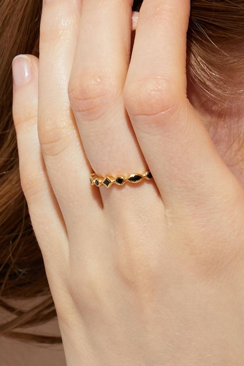 レクタングルオニキスリング　7号artida oud ancient] レクタングルオニキス リング｜ARTIDA OUD（アルティーダ