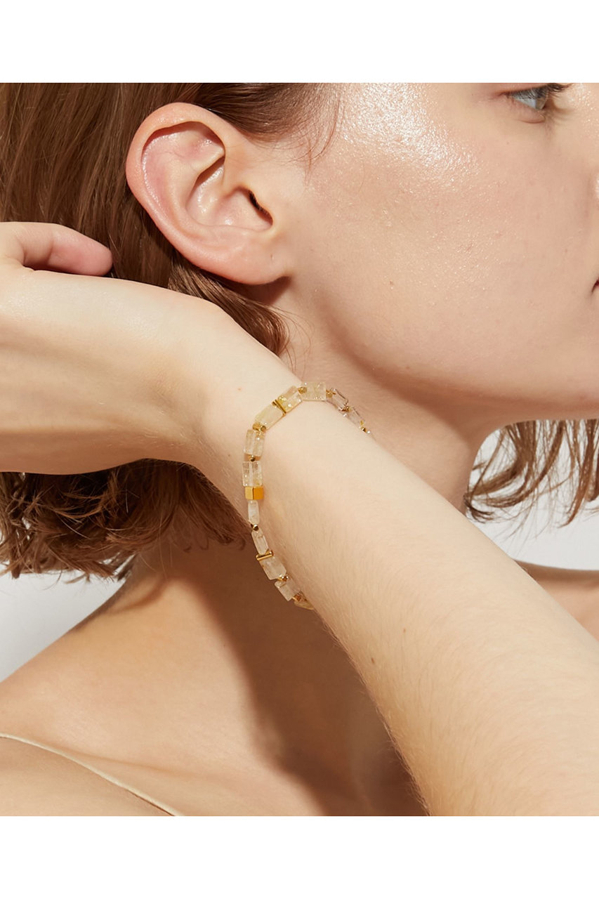 アルティーダウード ゴールドルチルクォーツ ガムシェイプ ブレスレット ARTIDA OUD(アルティーダ ウード)｜amulette 「煌びやかな金運へ