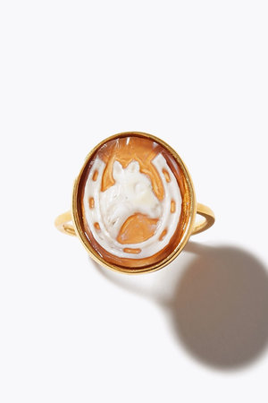 アルティーダ ウード/ARTIDA OUDのancient cameo カーヴィング ホース＆ホースシュー リング(150400/150401)