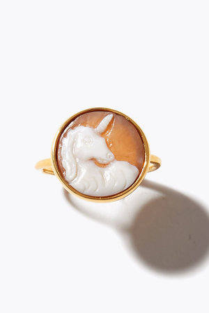 アルティーダ ウード/ARTIDA OUDのancient cameo カーヴィング ユニコーン リング(150400/150401)