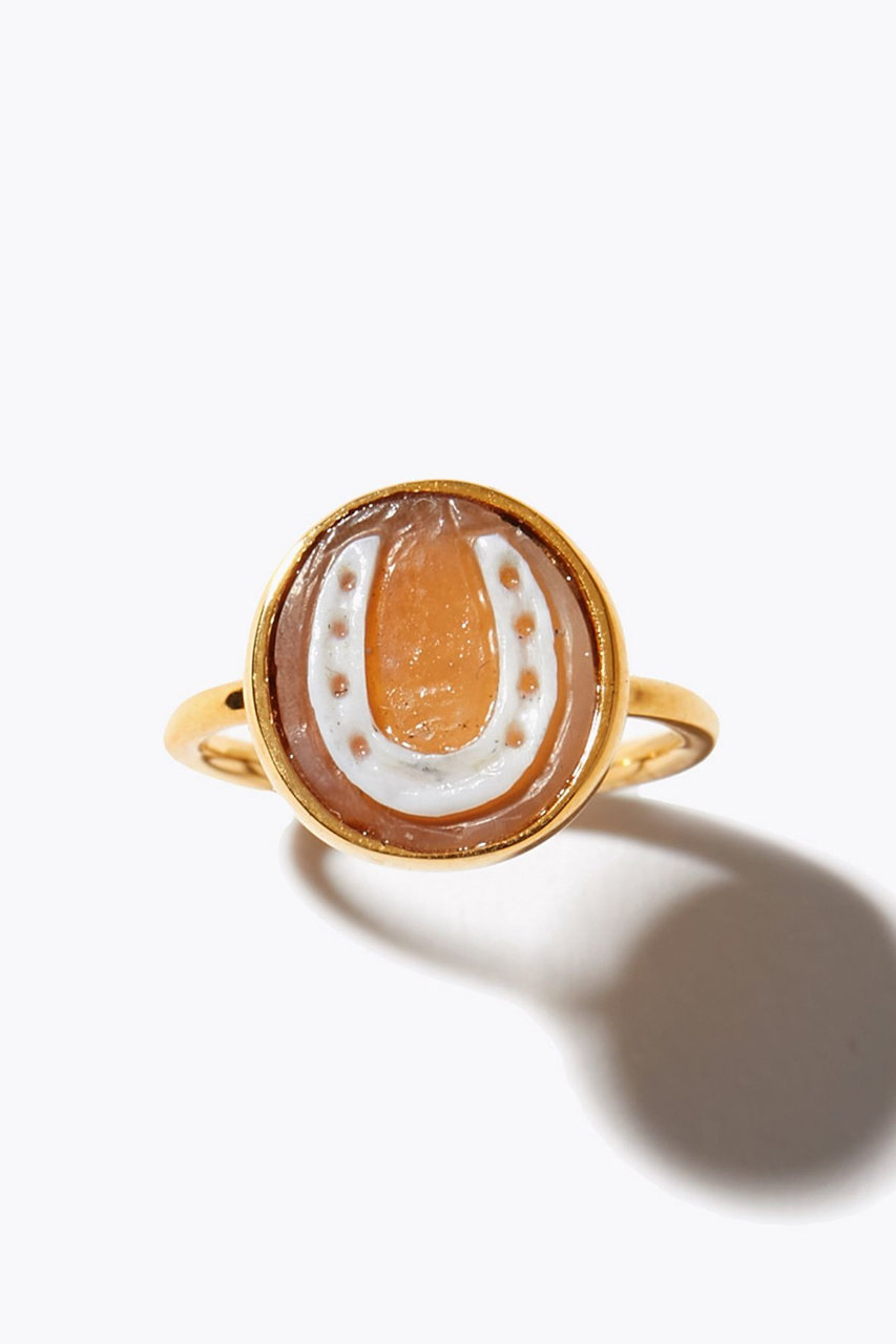 アルティーダ ウード/ARTIDA OUDのancient cameo カーヴィング ホースシュー ピンキー リング(ピンク/1226110500420005)