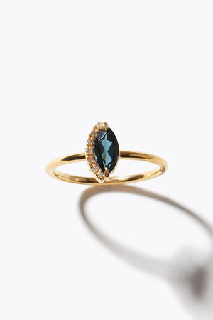 アルティーダ ウード/ARTIDA OUDの【1/22 0:00販売開始】elafonisi マーキス ロンドンブルートパーズ パヴェダイヤモンド リング(150400/150401)