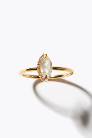 アルティーダ ウード/ARTIDA OUDの【1/22 0:00販売開始】elafonisi マーキス レインボームーンストーン パヴェダイヤモンド リング(150400/150401)