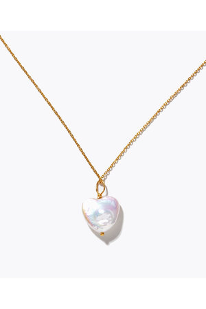 アルティーダ ウード/ARTIDA OUDの【1/29 0:00販売開始】basic K14GFスライドチェーン ハートパール ネックレス(150200/150201)