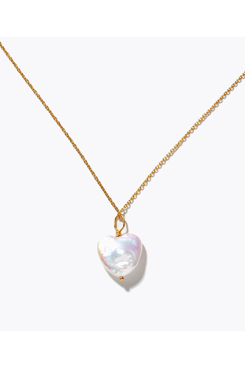 アルティーダ ウード/ARTIDA OUDの【1/29 0:00販売開始】basic K14GFスライドチェーン ハートパール ネックレス(ホワイト/1926110800110045)