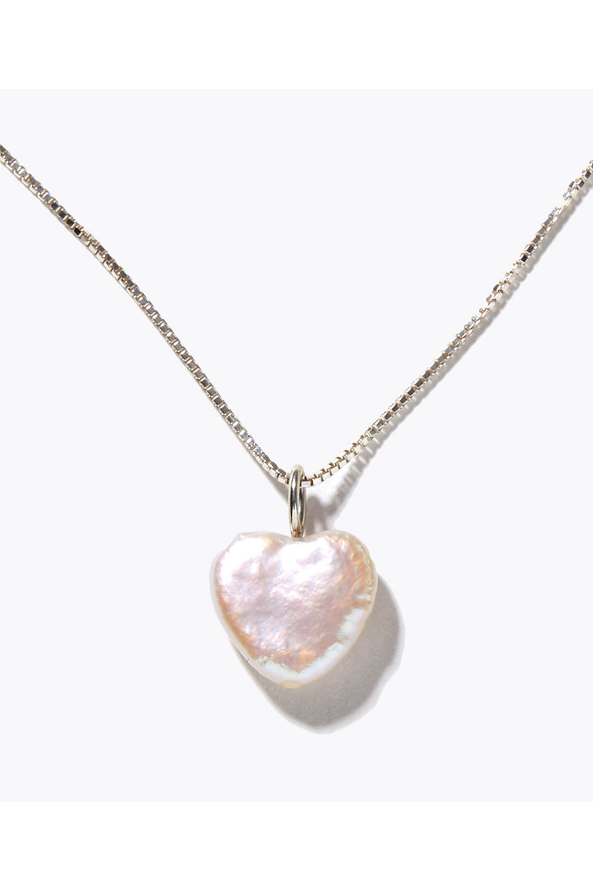 アルティーダ ウード/ARTIDA OUDの【1/29 0:00販売開始】basic シルバー スライドチェーン ハートパール ネックレス(ホワイト/1226110800210045)