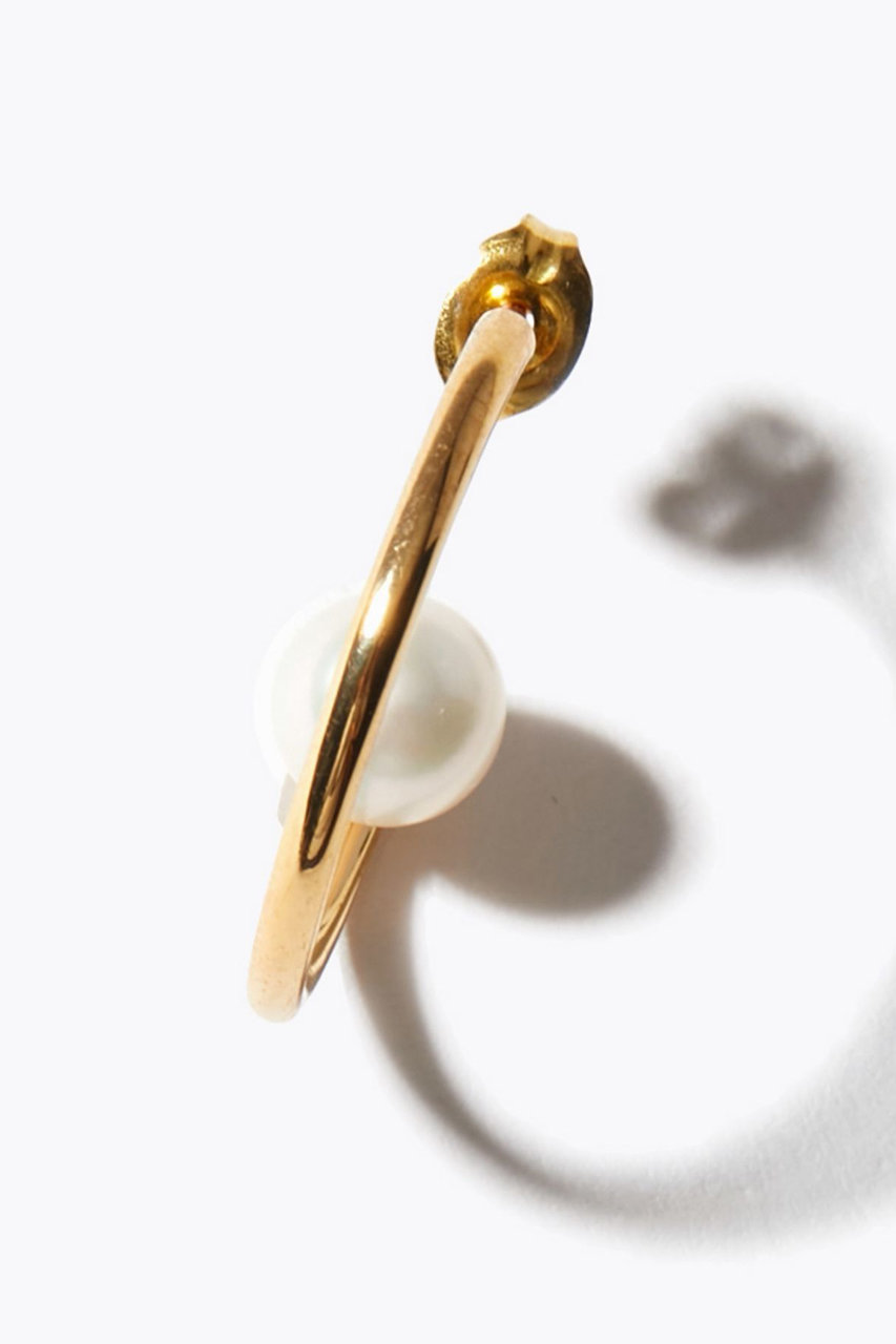 ARTIDA OUD アコヤパール ビッグ シングル フープ ピアス ARTIDA OUD（アルティーダウード）の「[philia] アコヤパール ビッグ