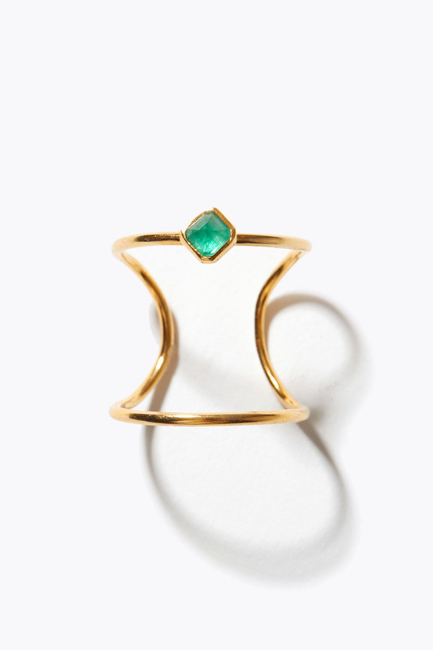 アルティーダ ウード/ARTIDA OUDのancient スクエア エメラルド ネイル リング(グリーン/12262205013)