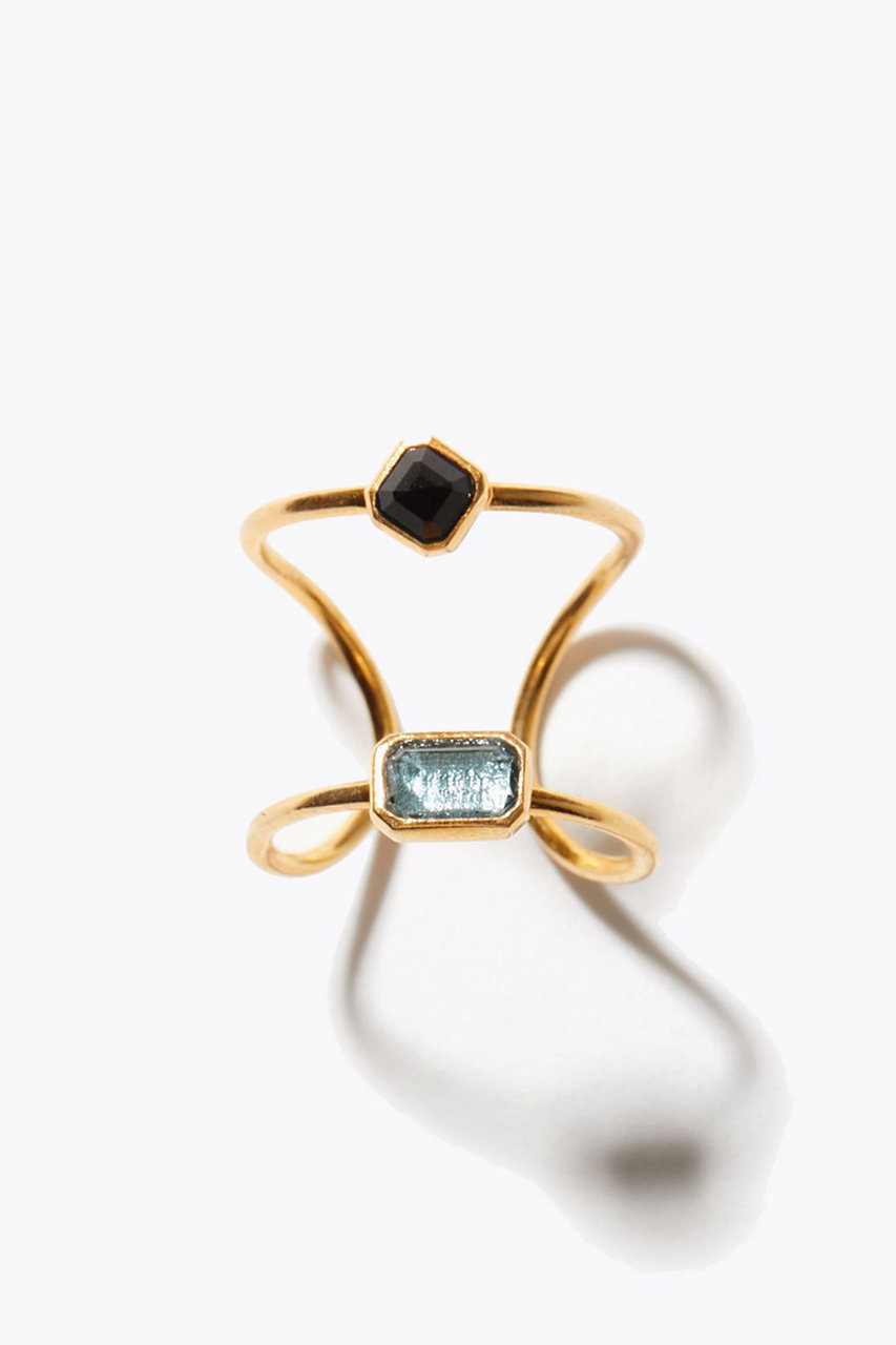 アルティーダ ウード/ARTIDA OUDのancient オニキス ロンドンブルートパーズ ネイル リング(ブルー/12262205016)