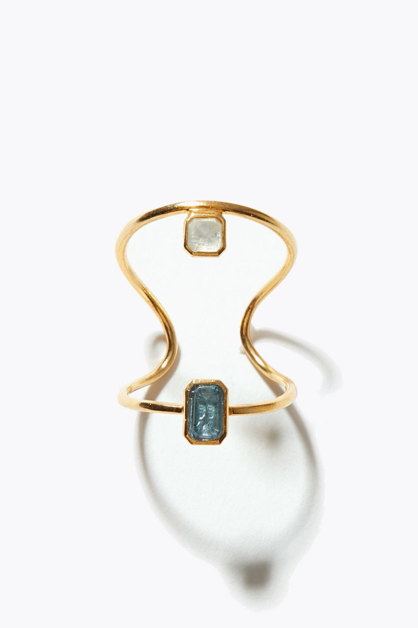 アルティーダ ウード/ARTIDA OUDのancient ロンドンブルートパーズ ムーンストーン ネイル リング(ホワイト/12262205017)