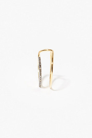 アルティーダ ウード/ARTIDA OUDの[glimmer] パヴェ loop ダブルライン イヤーカフ(150100/150102)