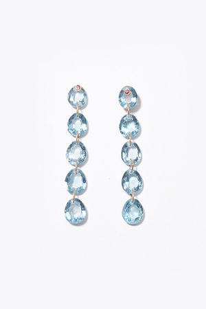 eden K10 スイスブルートパーズティアドロップスピアス