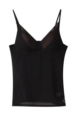 エス バイ スロギー/S by sloggiのエス バイ スロギー シアー カップ付きキャミソール(160200/160201)