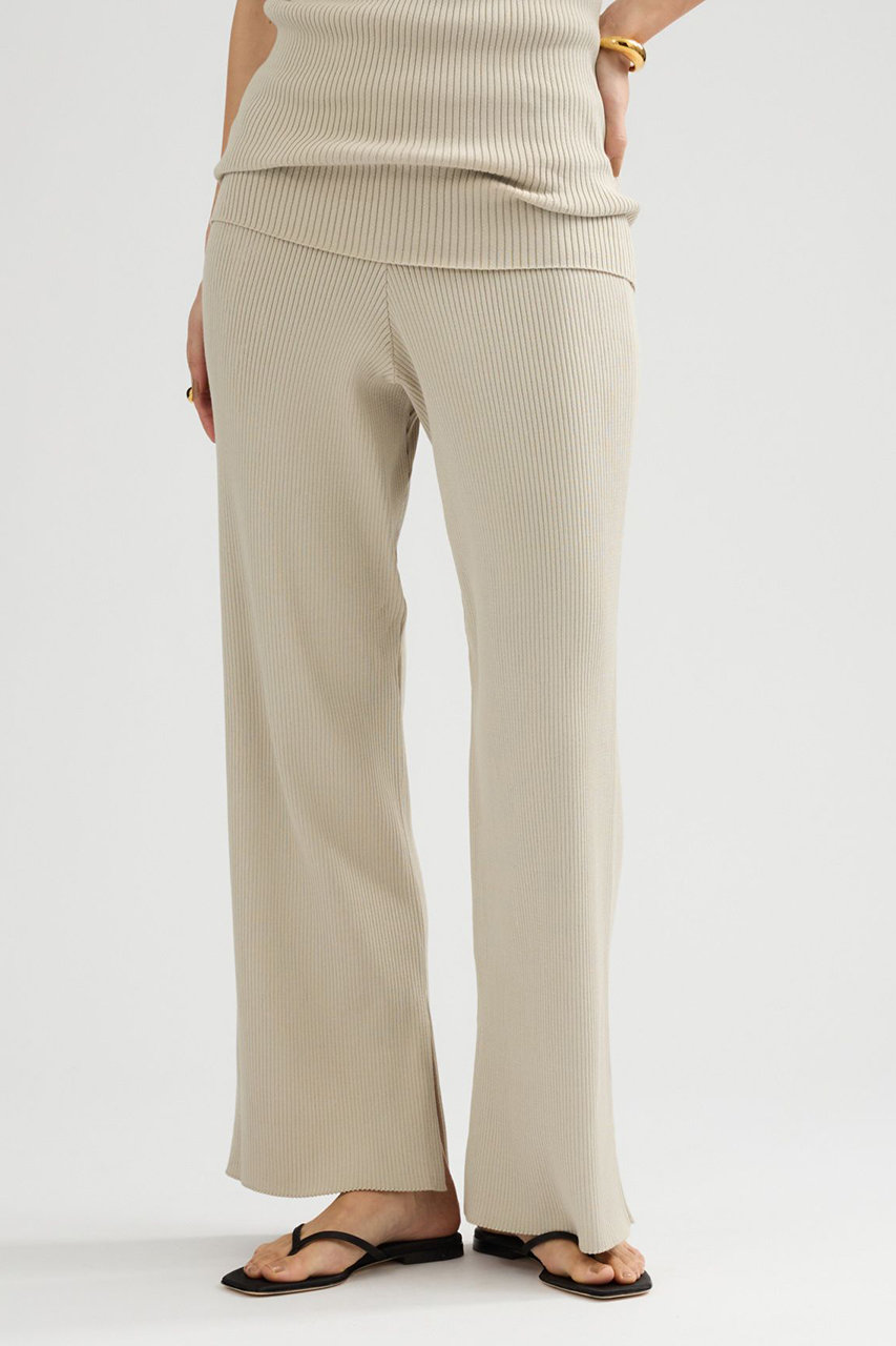 カオス/Chaosの【予約販売】16Gインプレリブニットパンツ(グレージュ/879725)