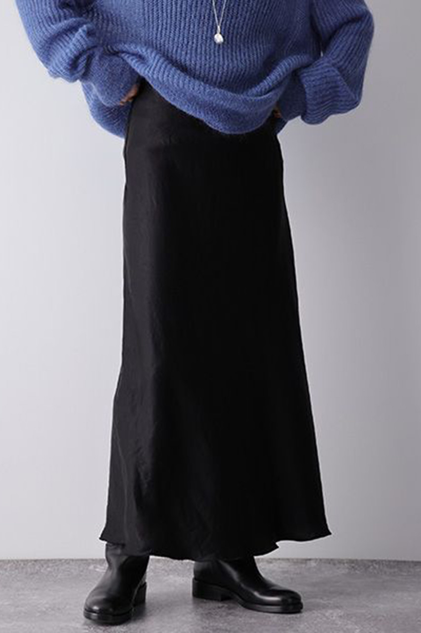 chaos カオス リベールサテンスカート ブラック裾幅…1456cm
