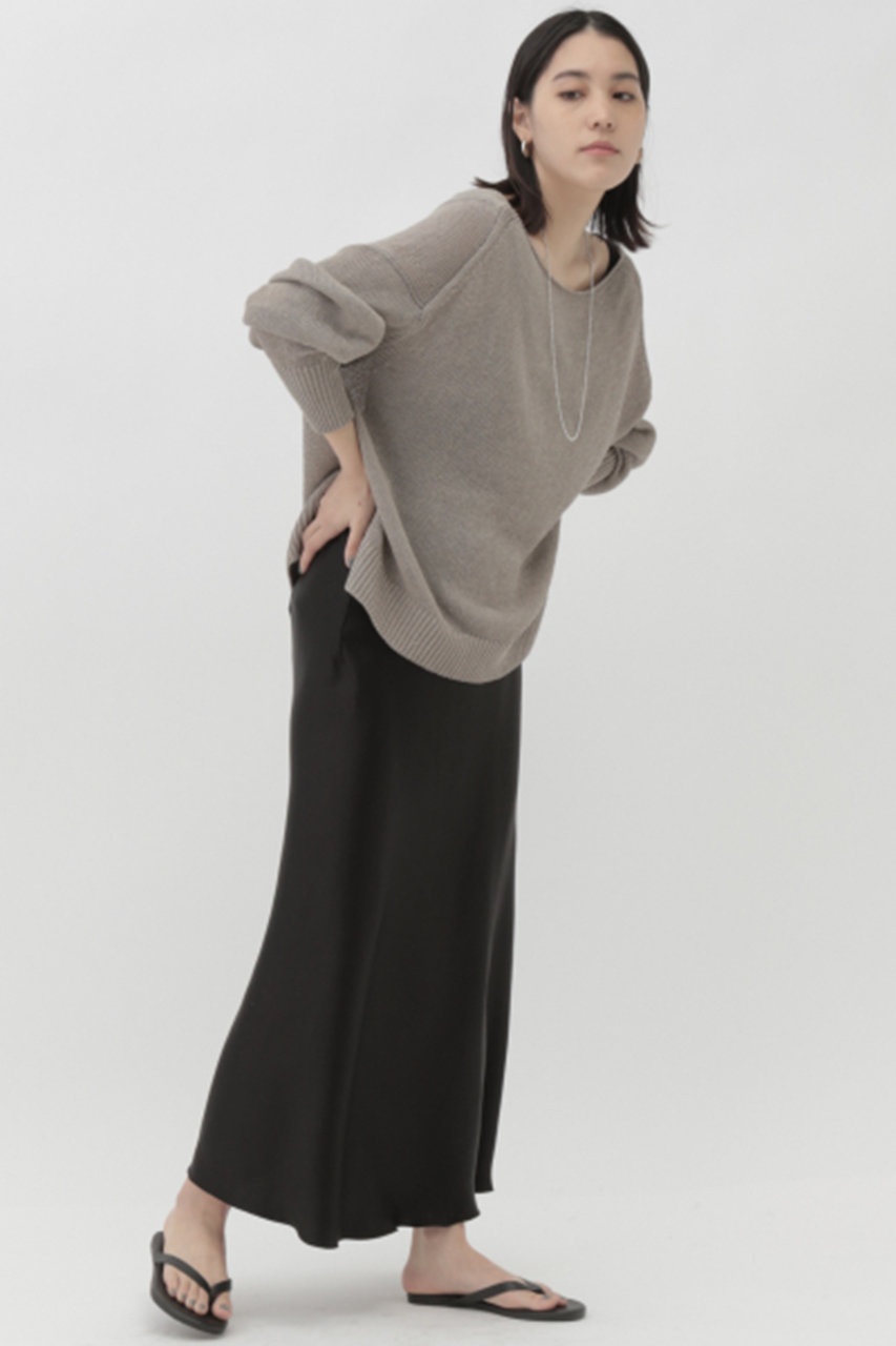 Chaos カオス リネンリリヤーン2wayニットプルオーバー ベージュ の通販 Elleshop エル ショップ