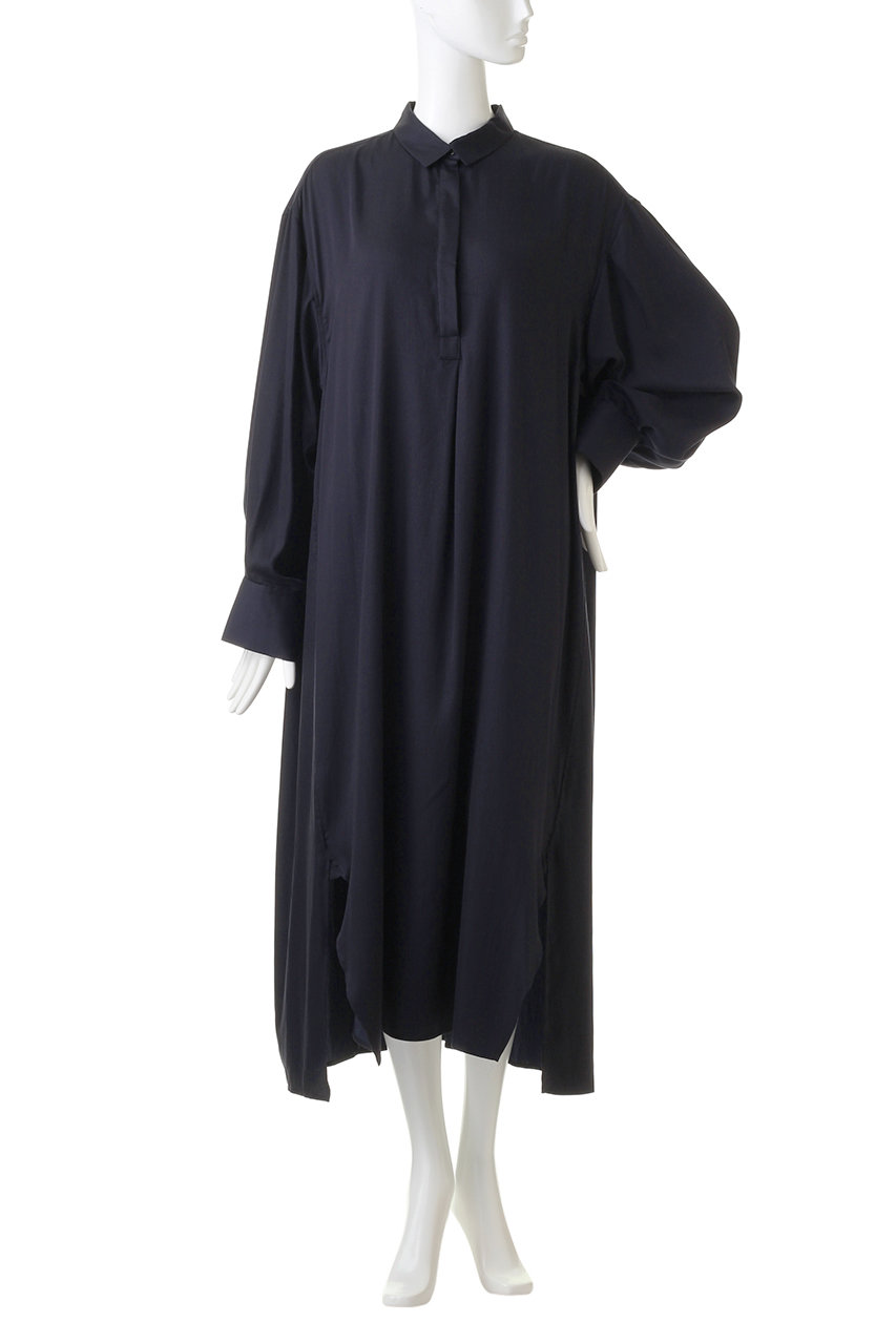 Chaos(カオス)｜スピンキュプラシャツワンピース/ネイビー の通販  