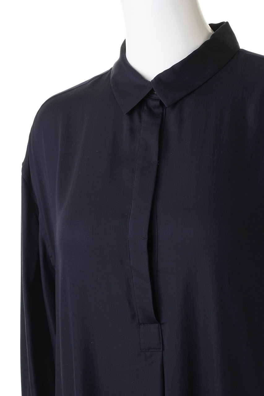 Chaos(カオス)｜スピンキュプラシャツワンピース/ネイビー の通販  