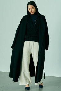 Chaos　シルク100％　オーバリーロングジャケット　上質　ジャケット　コート Chaos シルク100％ オーバリーロングジャケット 上質 ジャケット