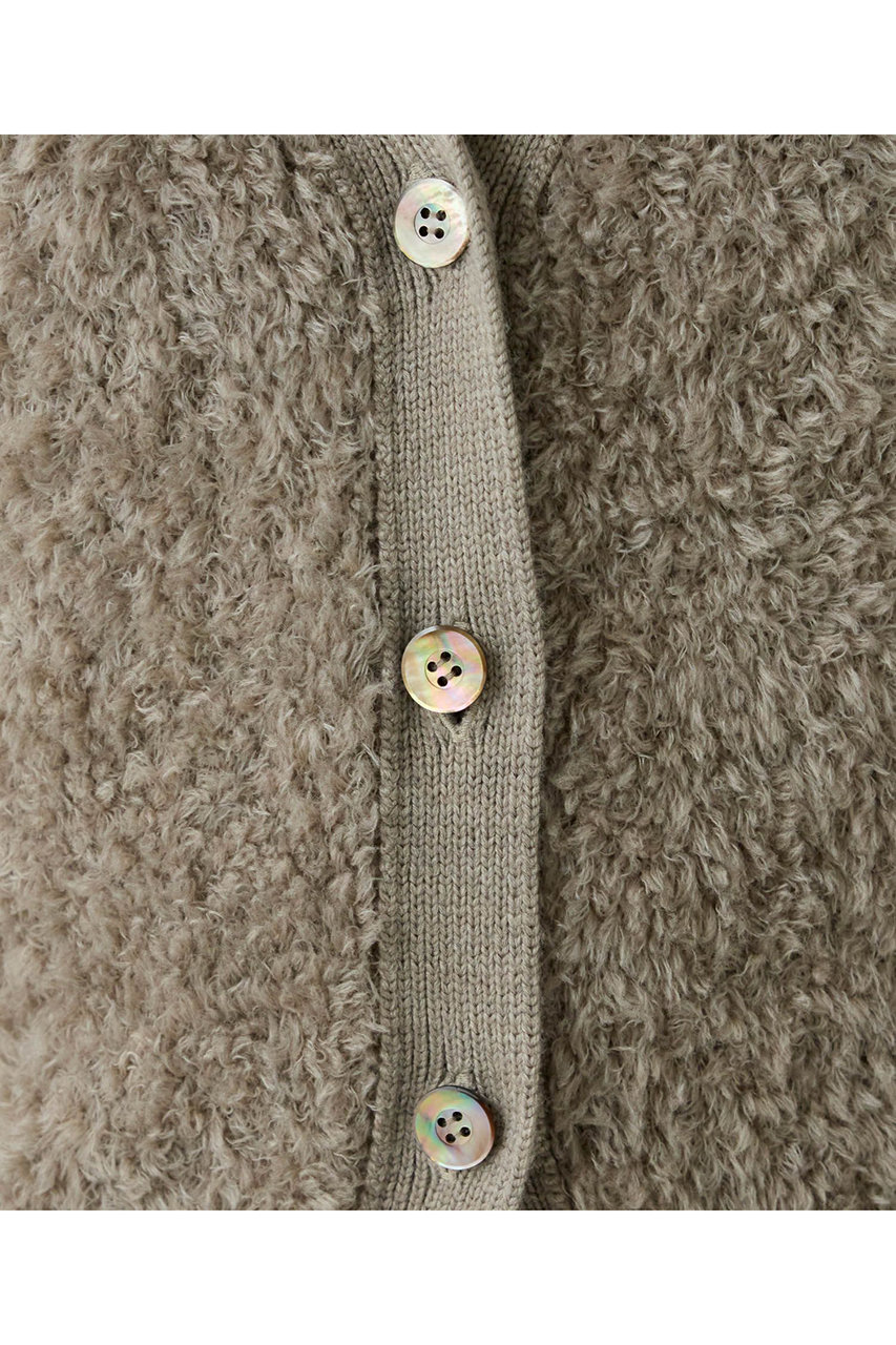 Chaos(カオス)｜ペルシアモールカーディガン/モカベージュ の通販