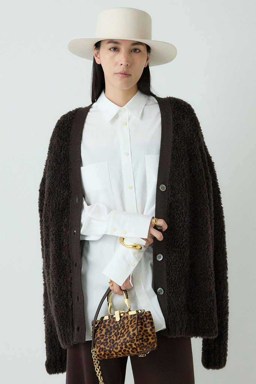 Chaos ペルシアモールカーディガン (ダークブラウン, F) カオス ELLE SHOP Chaos ペルシアモールカーディガン (ダークブラウン, F) カオス ELLE SHOP
