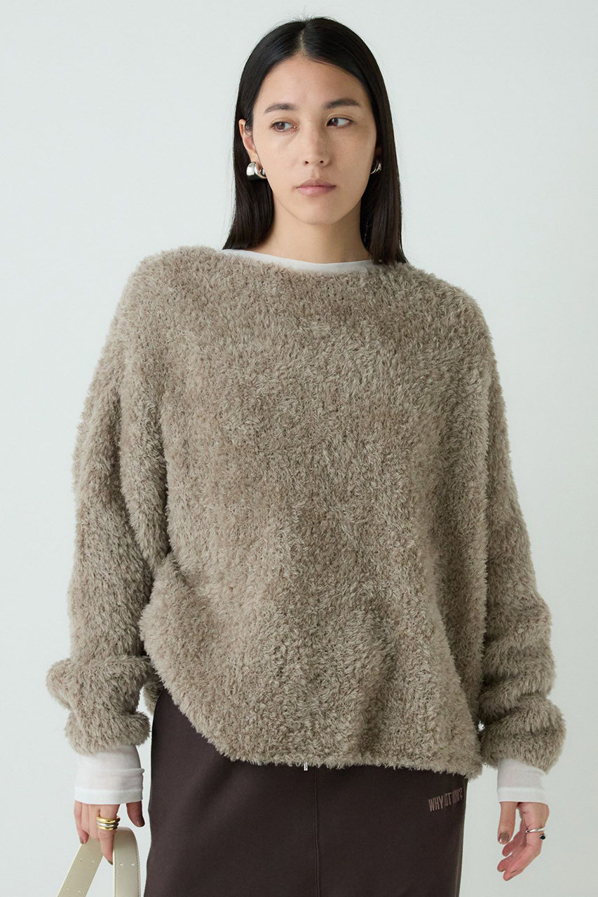 chaos カオス ペシューライト オーバーサイズニットプルオーバー Chaos（カオス）の「【Chaos×Kawakami momoko】ペシューライト