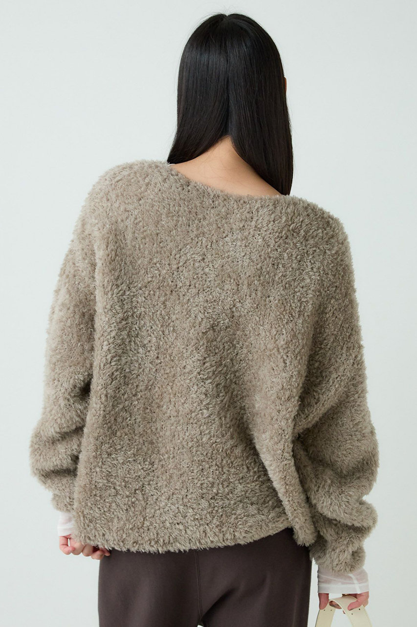 Chaos(カオス)｜ペルシアモールニットプルオーバー/モカベージュ の