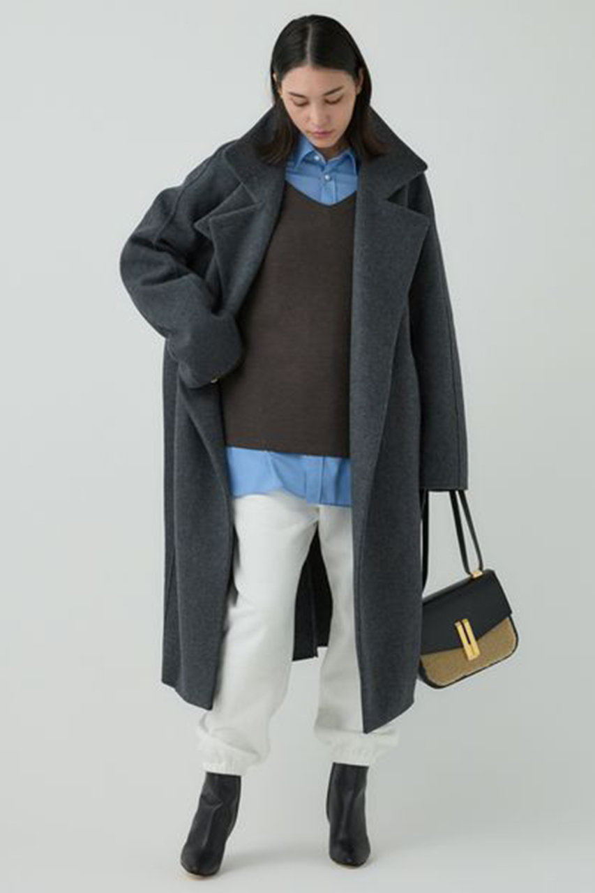 Chaos(カオス)｜シエラウールVネックニット/ブラウン の通販｜ELLESHOP