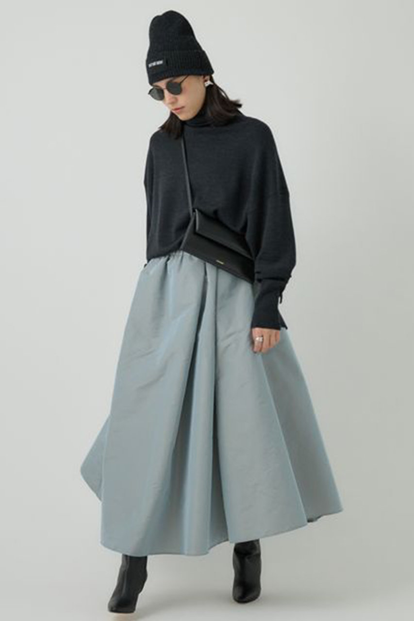 Chaos(カオス)｜シエラウールタートルネックニット/チャコール の通販