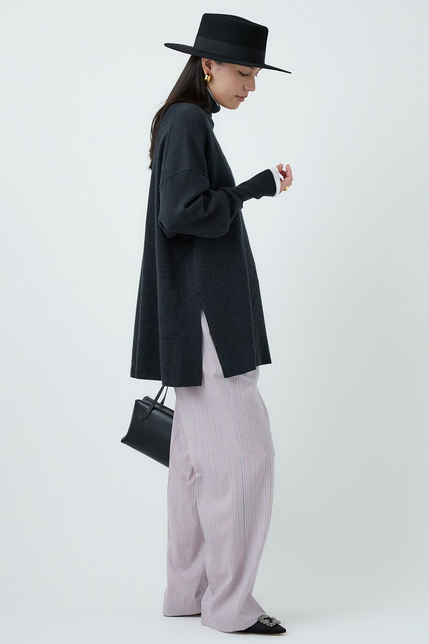 Chaos(カオス)｜シエラウールタートルネックニット/チャコール の通販