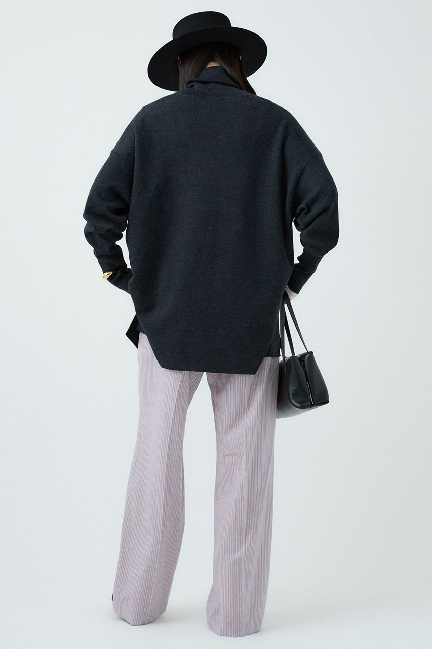 Chaos(カオス)｜シエラウールタートルネックニット/チャコール の通販