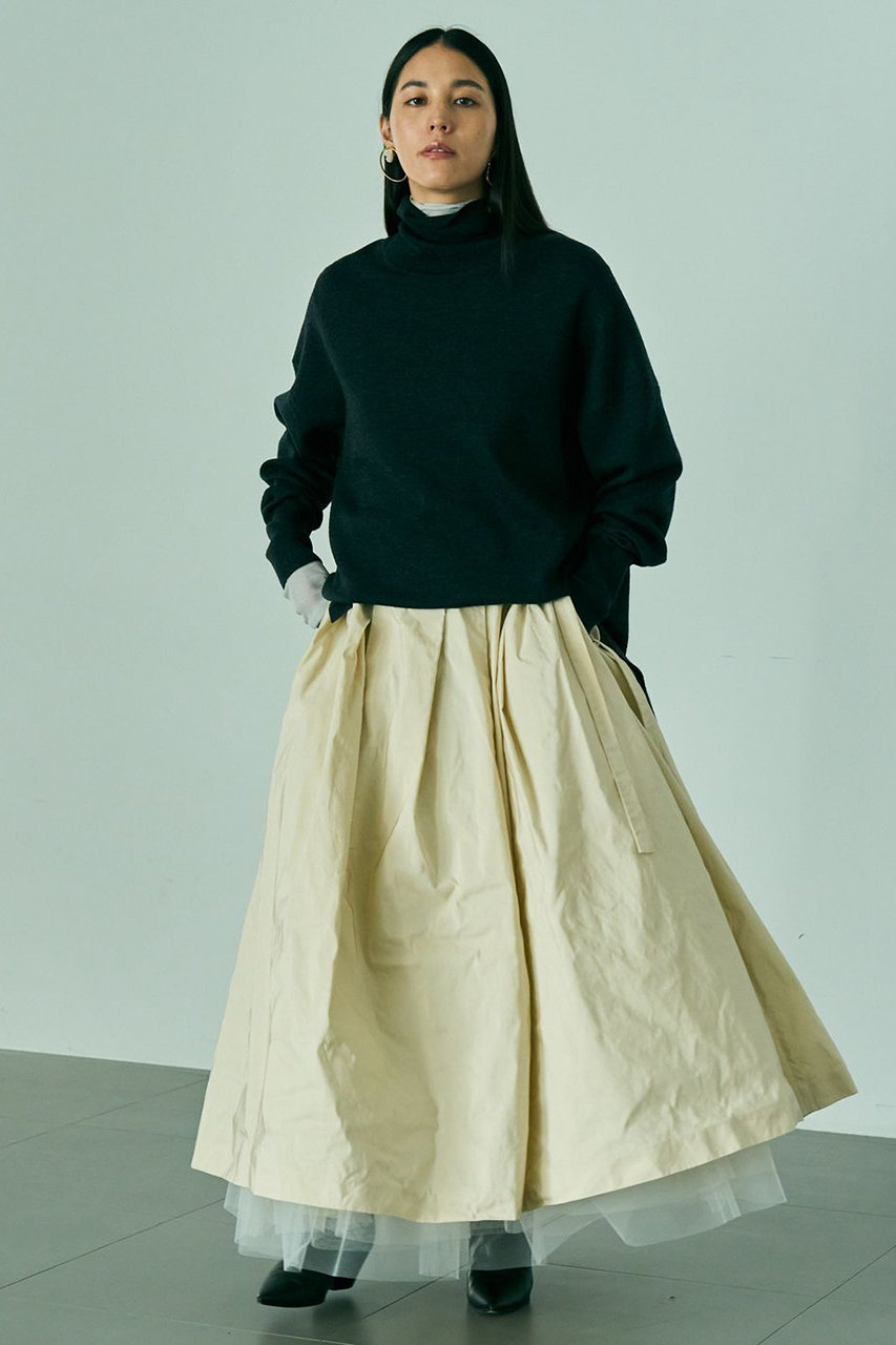 Chaos(カオス)｜シエラウールタートルネックニット/チャコール の通販