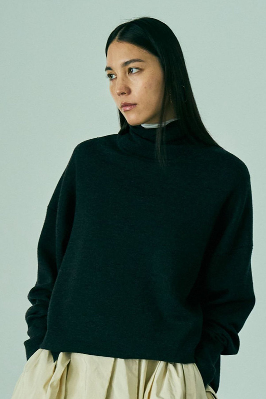 Chaos シェラウールタートルネックニット Chaos(カオス)｜シエラウールタートルネックニット/チャコール の通販