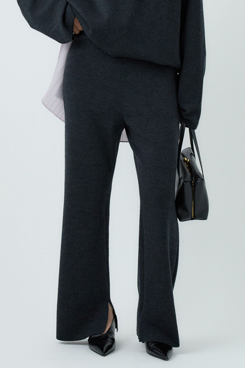 Chaos(カオス)｜シエラウールニットパンツ/チャコール の通販