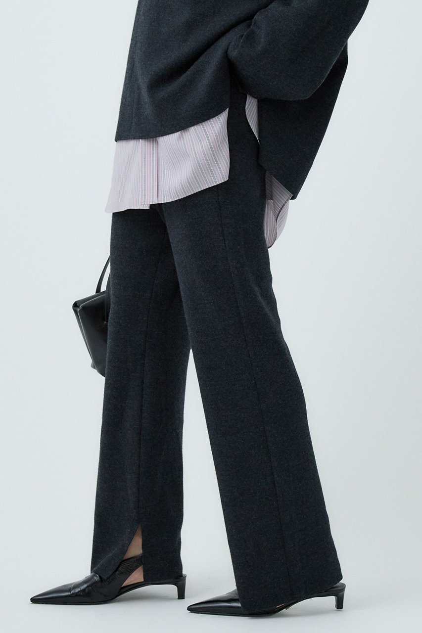 Chaos(カオス)｜シエラウールニットパンツ/チャコール の通販