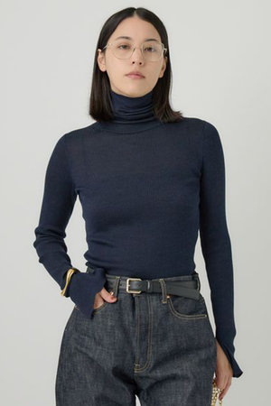 CHAOS - Chaos シエラウールタートルネックニット　ブラウン　カオス　ウール　日本製 Chaos｜カオスのニット通販｜ELLE SHOP (エル・ショップ)