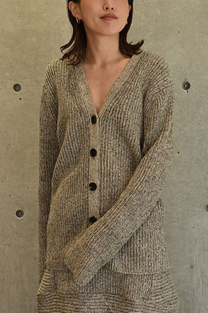 CSアイガーニットカーディガン