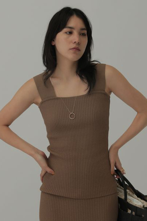 シルクコンクレスタニットタンクトップ