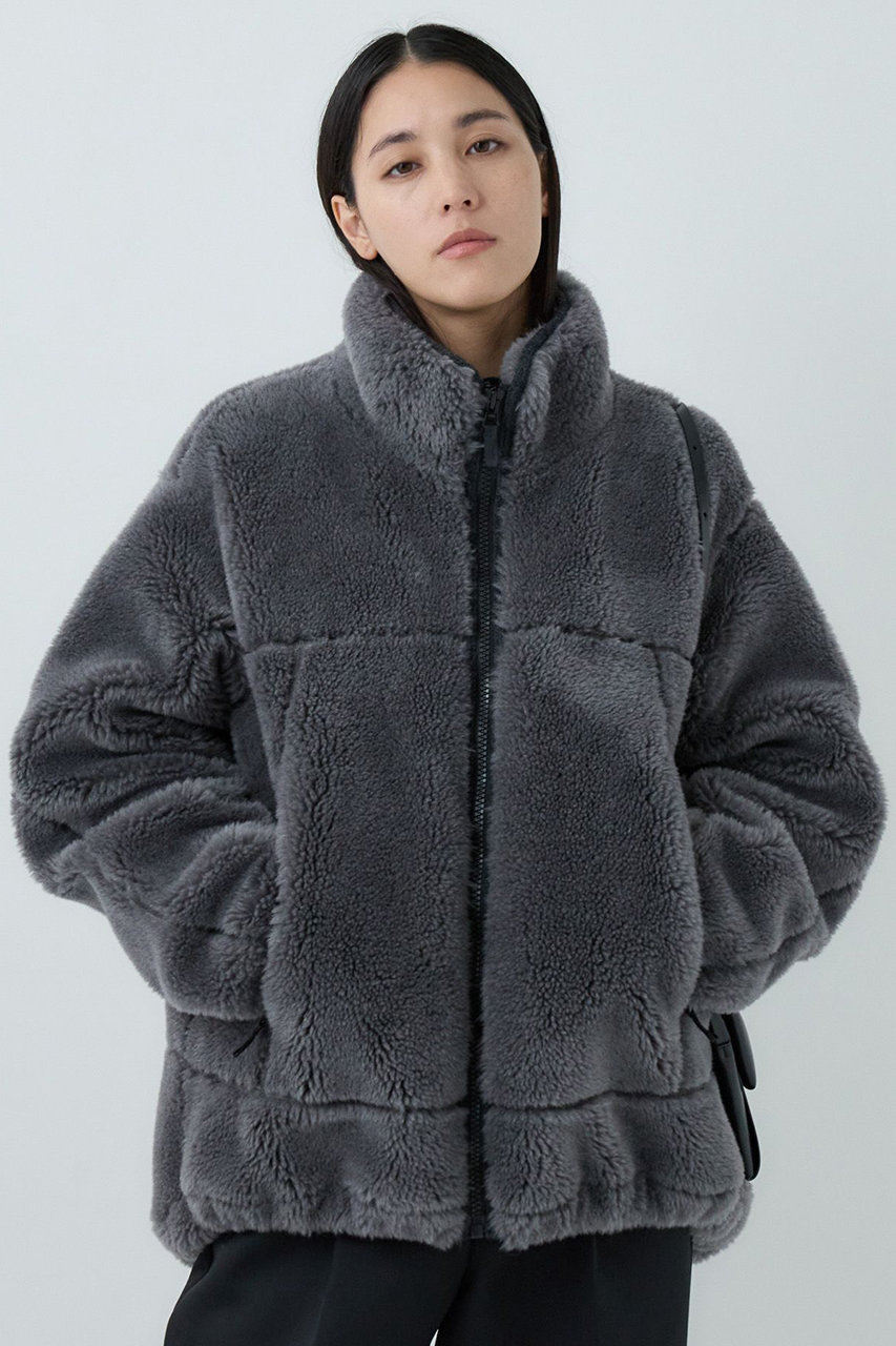 Chaos ウールボアブルゾン (ライトグレー, F) カオス ELLE SHOP