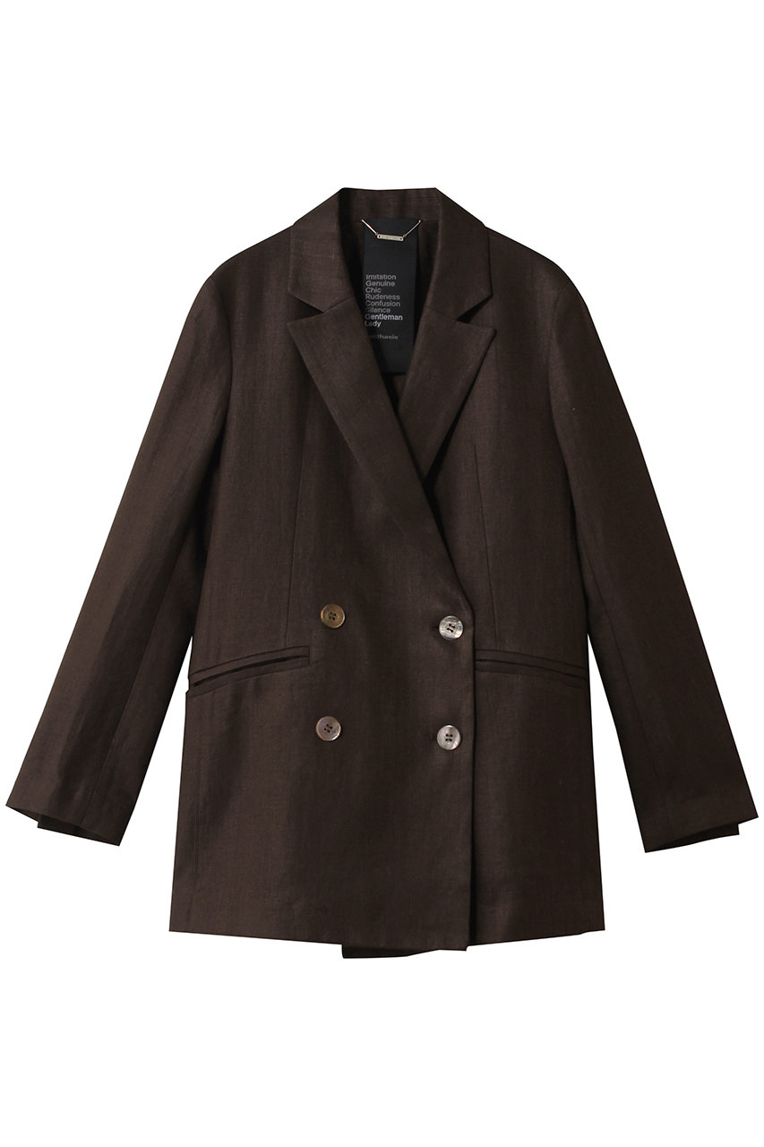 カオス/Chaosのリネンヘリンボンジャケット(ブラウン/991821)