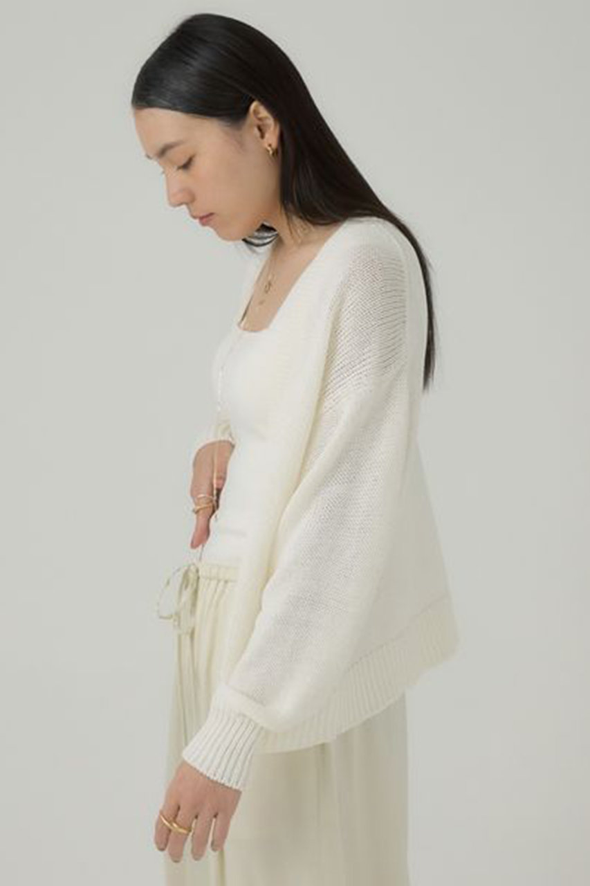 24SS シルクコンリリーショートカーディガン Chaos(カオス)/シルクコンリリーショートカーディガン