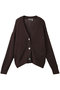 シルクコンリリーショートカーディガン カオス/Chaos ダークブラウン