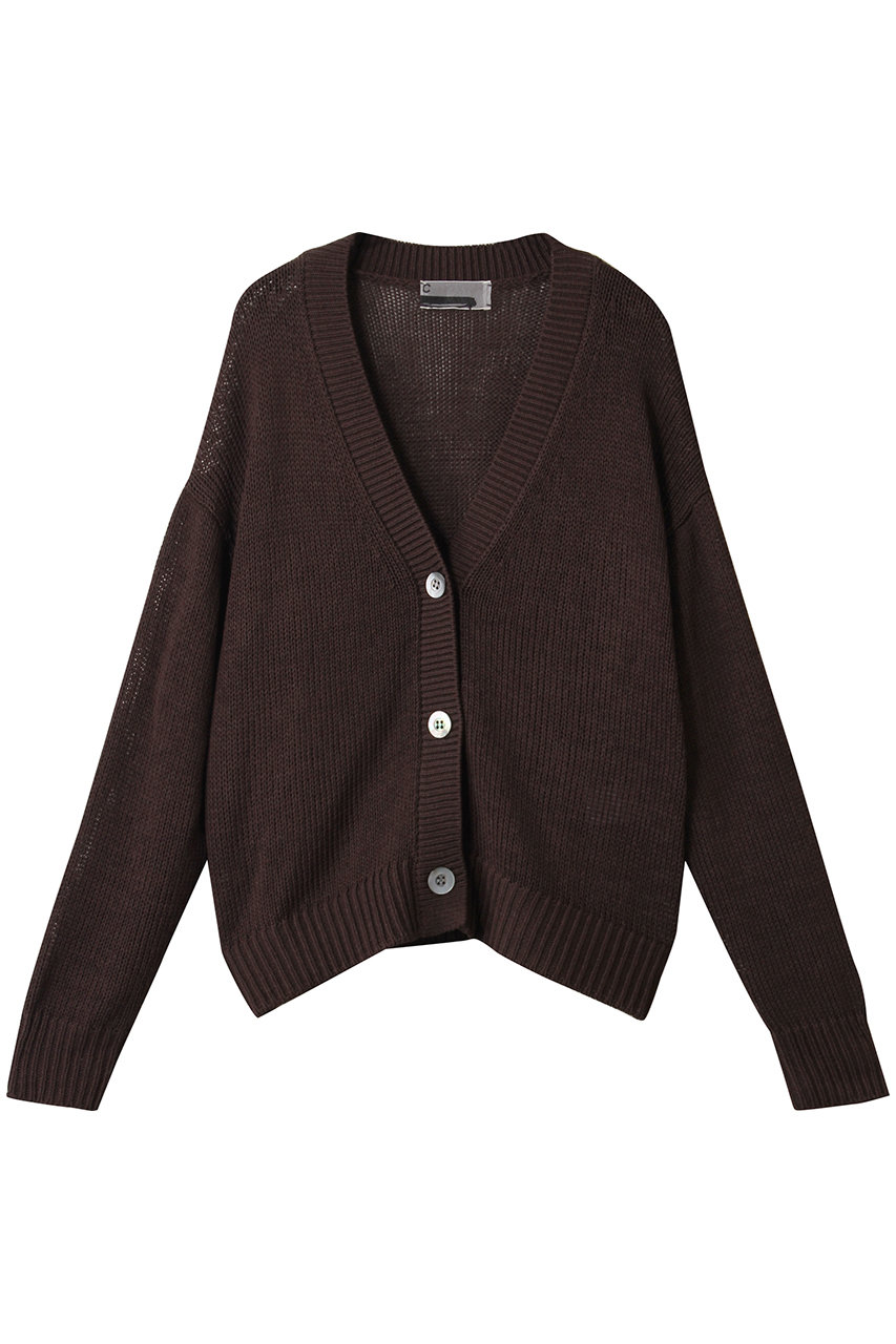 Chaos シルクコンリリーショートカーディガン (ダークブラウン, F) カオス ELLE SHOP Chaos シルクコンリリーショートカーディガン (ダークブラウン, F) カオス ELLE SHOP