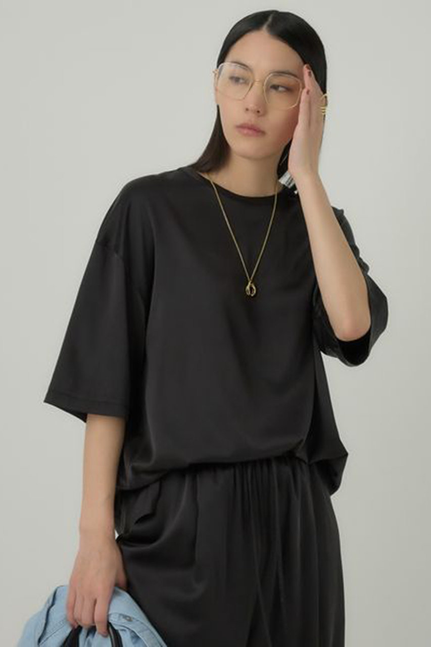 新しい Chaos(カオス)｜サンディングシルクTシャツ/ブラック の通販 シャツ/ブラウス(長袖/七分)