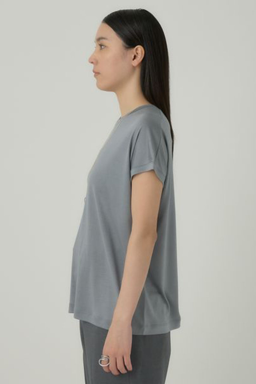 chaos シルクフレーズTシャツ ブルー Chaos(カオス)/【新色登場】シルクフレーズノースリーブTシャツ