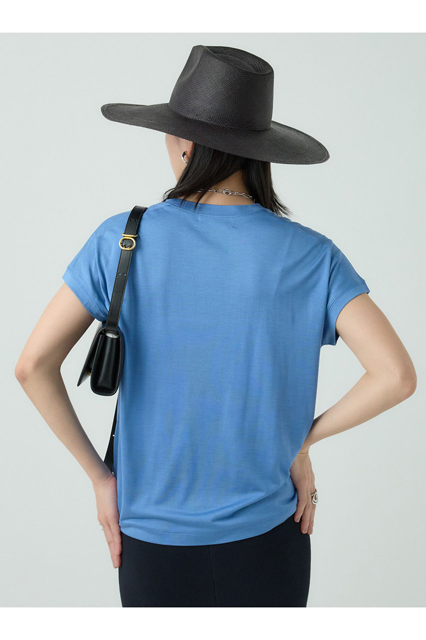 Chaos(カオス)｜シルクフレーズTシャツ/ブルー の通販｜ELLESHOP
